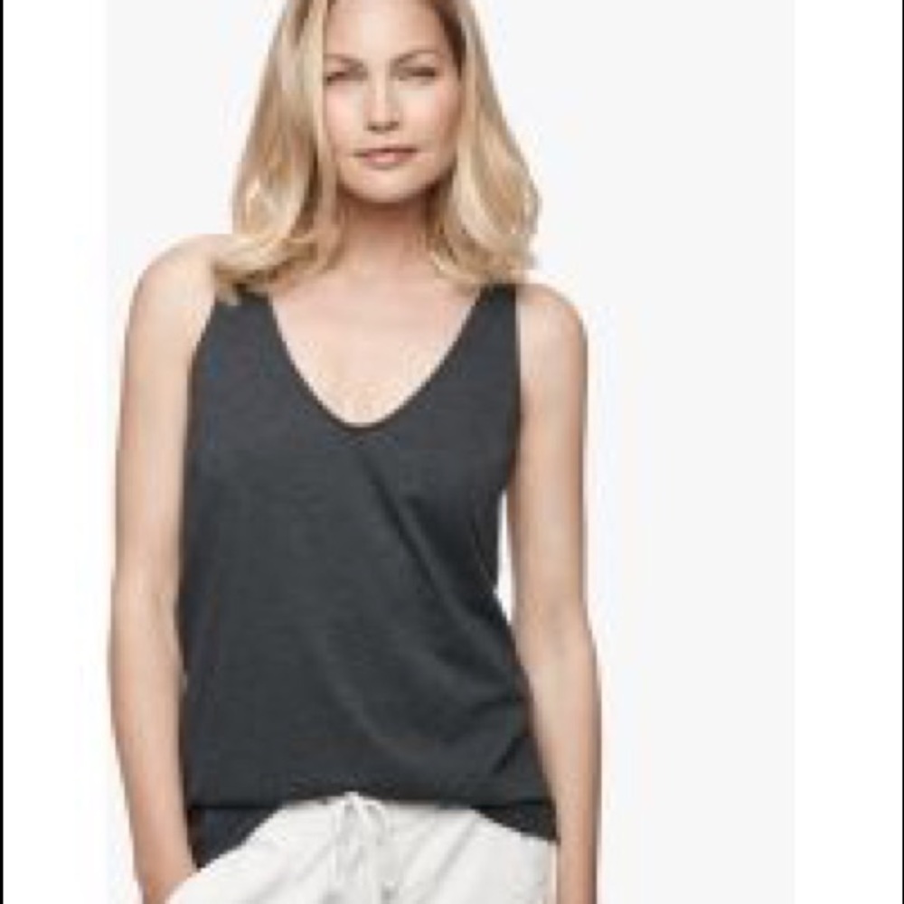 James Perse charcoal tank